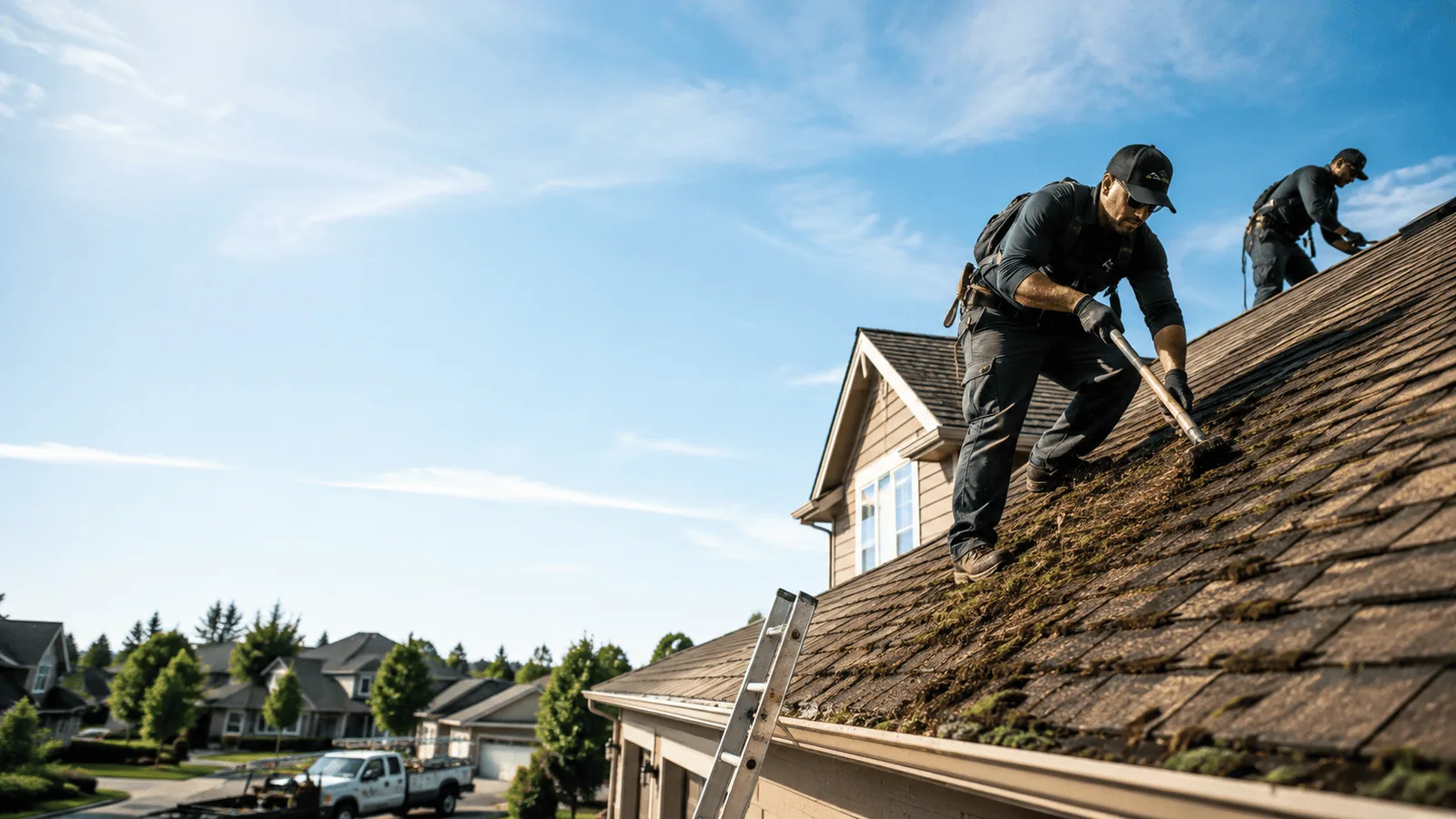 Roof Moss Removal in Peru, IL near me